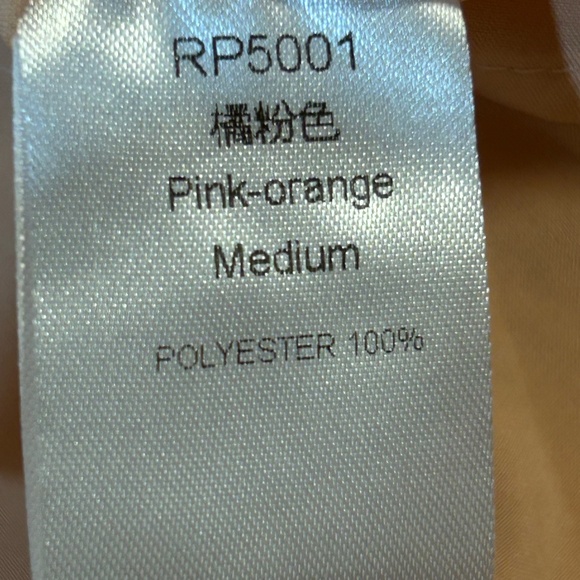 Pink Peach Frilly Short Dress Sheer Long Sleeves Textured Full Baby Doll Style M - Picture 4 of 9